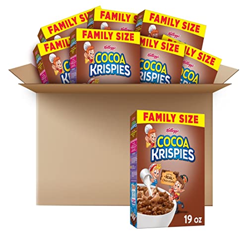 Kellogg's Cocoa Krispies Cold Breakfast Cereal, 8 Vitamins and Minerals