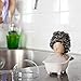 PELEG DESIGN - Soap Opera Sponge Holder for Kitchen Sink Cute & Funny Dish Scrubber Holder Kitchen Organizer- Includes 1 Metal Scrubber
