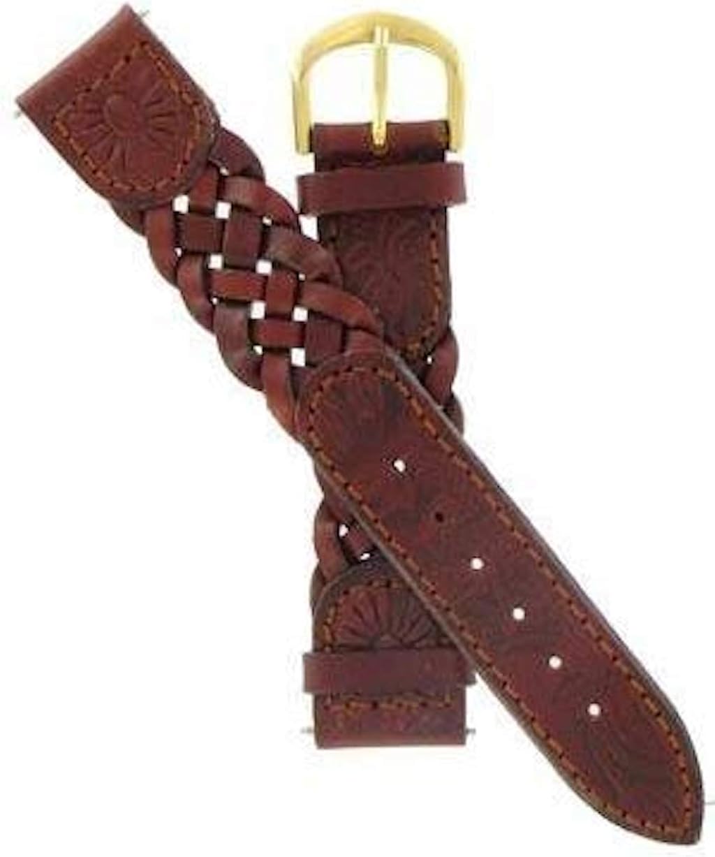 Timex 18mm Braided Letaher Watchband: Watches