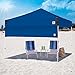 E-Z UP Recreational Half Wall, Fits Straight Leg 10' x 10' Canopy, Truss Clips and Storage Bag, Royal Blue