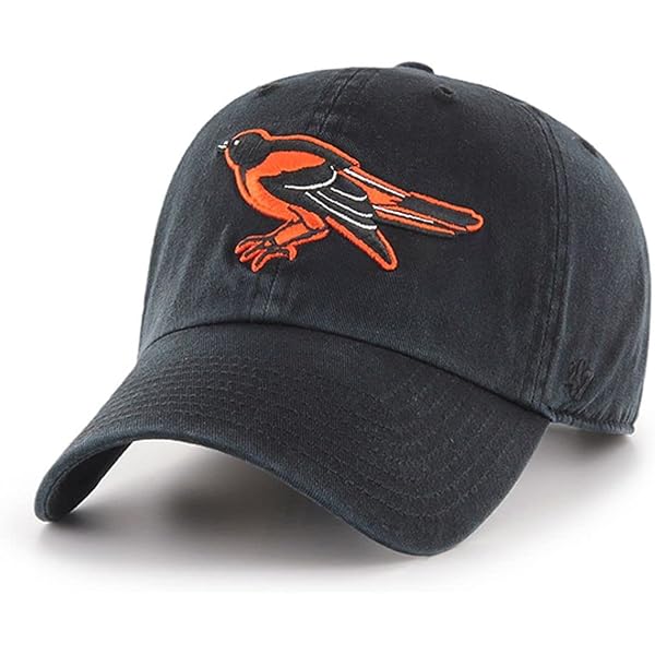 '47 Baltimore Orioles Black Trucker Hat - Mesh Snapback With Embroidered Logo, One Size