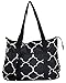 Ever Moda Moroccan Print Collection Tote Bag X-Large 21-inch
