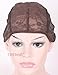 TANYAWIGS Large Dark Brown Superfine Wig Cap for Making Wigs With Adjustable Strap And Spare Combs Easy DIY Swiss Lace Perfect Fit (23.5