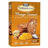 Nonni's THINaddictives, Thin Cookies, Mango Coconut Almond, 6 Count, 4.4 Ounce