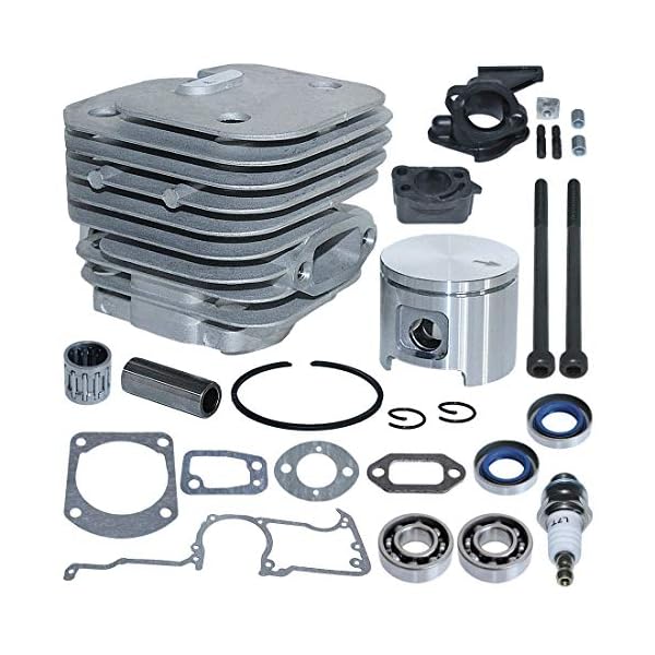 Kolben und Zylinder Kit fÃ¼r Husqvarna 61 & Jonsered 625 630 MotorsÃ¤ge, AUMEL Cylinder + Kolben + Dichtungssatz + Ãldichtung + Kugellager + ZÃ¼ndkerze Ersatzteile ZubehÃ¶r 26 in 1 – Bild 4
