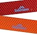 Salzmann Diamond Grade Reflective Sticker, 3M Material, Waterproof, All-Weather, Red, Pack of 4