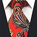 Shlax & Wing Men's Acceossories Necktie Printed Ties Red Paisley Silk Brand New
