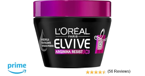 LOréal Paris Elvive Mascarilla Arginina Resist - 300 ml: Amazon.es: Amazon Pantry