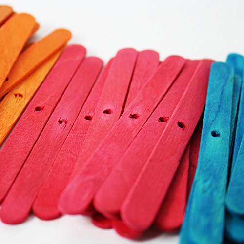 Beakaroos Popsicle Sticks Bird Toy Kit for Small/Medium Birds - 200-Pack Parakeet Cockatiel Conure Parrotlet Lovebird Shredder - 1012 Popsicle Stick 200 Pack