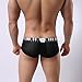 Tonsee Men Sexy Comfy Shorts Boxer Briefs (M, Black)