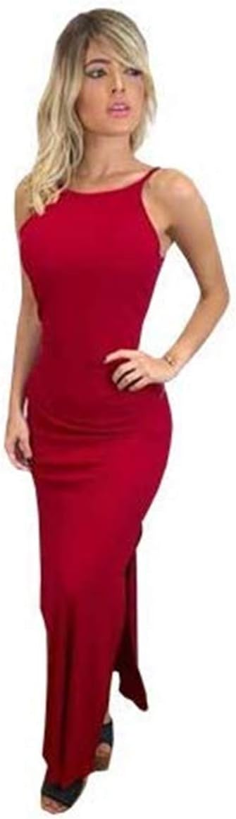 vestido ribana longo