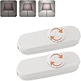 Dimmable Lamp Switch 2 Pack, Inline DImmer Switch for Dimmable LED, Halogen, Incandescent Bulbs, White Rotary Dimmer, Inline 