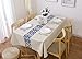 LEEVAN Heavy Weight Vinyl Rectangle Table Cover Wipe Clean PVC Tablecloth Oil-Proof/Waterproof Stain-Resistant-54 x 108 Inch(Rattan)