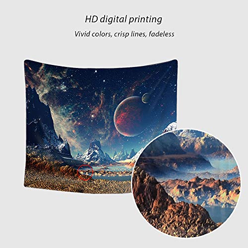 Tapestry Wall Hanging, GetALift Galaxy Wall Tapestries Outer Space Tapestry Wall Mural Home Décor for Bedroom Living Room Decorations 82.7x59.1 Inches…