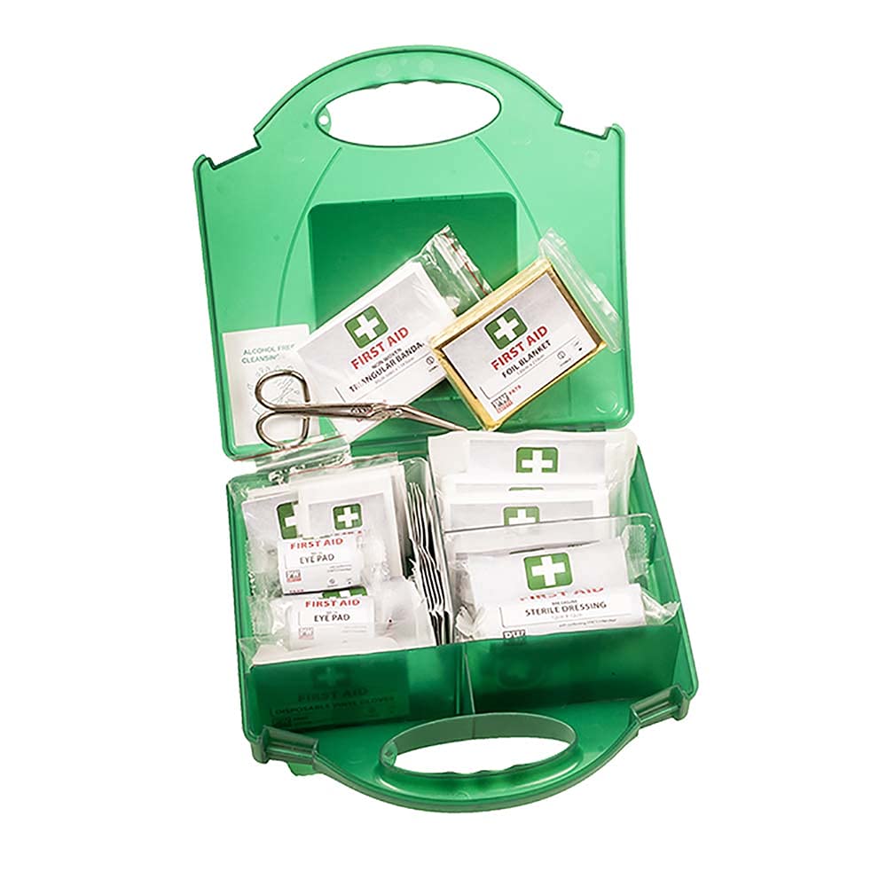 Portwest Workplace First Aid Kit 25+, Color:Green, Size:W29cm x L29cm x H10cm, FA11GNR