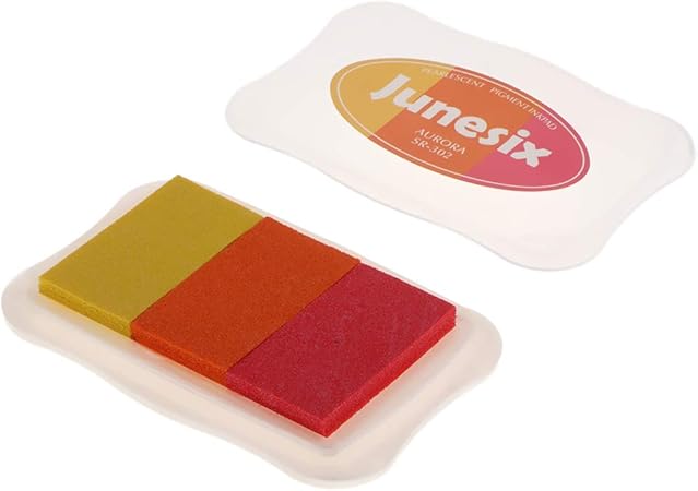 Amazon 全8色 インクパッド スタンプ台 虹色 印鑑 スタンプ 子供 手作り 手芸材料 F スタンプ 文房具 オフィス用品