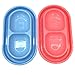 GRPET Cat Kitten Dish Dog Puppy Feeder Pet Bowl 3 Colors New Light Blue