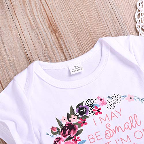 Tianhaik Peuter Baby Meisje Kleding pak Zomer Wit Garland Print Romper +Mesh Ruche Bloomers Broek - Image 7