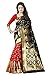New Indian/Pakistani Ethnic Designer Multi Color Banarasi Silk Party Wedding Saree 750 (Black & red)