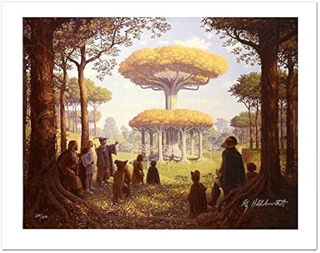Lothlorien Limited Edition Giclee On Canvas By The Brothers Hildebrandt Numbered And Hand Signed By Greg Hildebrandt Includes Certificate Of Authenticity At Amazon S Entertainment Collectibles Store