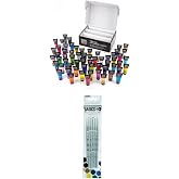 Liquitex BASICS Acrylic Paint Set 60x22ml Tube Set + 6 Short Handle Brushes