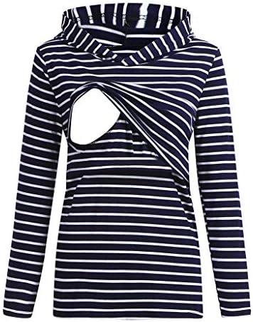 Sonnena Women Breastfeeding Pullover Hoodies Sweatshirts for Ladies Maternity Nursing Tops Comfortable Women's Top Long Sleeves Clothes