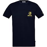 Ayrton Senna F1 Men's Legacy Pocket T-Shirt (Navy, S)