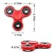 NEWBEA Hand Spinner Tri-Spinner Fidget Spinner Toy Stress Reducer - Perfect For ADD, ADHD, Anxiety, and Autism Adult Children (Three wings red A)