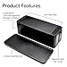 GoStar Cable Organizer Box - Large Black Cord Management Storage Container with Non-Slip Pads - Cover & Hide Power Strips, Adapters, Device Chargers, Ethernet, Computer & USB Cables & Electrical Cords