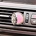 Car Aromatherapy Diffuser Auto Freshener Vent Clip Locket Crystal Essential Oil Perfume Pendant
