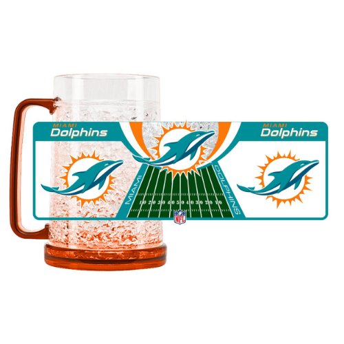 Miami Dolphins Crystal Freezer Mug