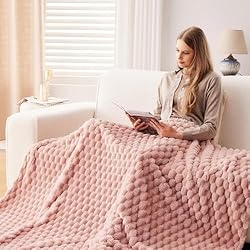 NEWCOSPLAY Super Soft Queen Blanket Pink Premium