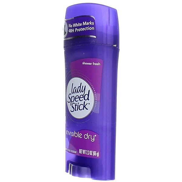 LADY SPEED STICK INVISIBLE DRY ANTIPERSPIRANT & DEODORANT, SHOWER FRESH – PURPLE 2.3 OZ