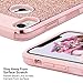 ULAK iPhone Xs Max Case, Sparkly Glitter Bling Slim Shockproof Protective Shiny Girl Women Faux Leather Soft TPU Bumper & Hard PC Phone Cover for Apple iPhone Xs Max 6.5