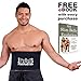 FMS Waist Trimmer Ab Sauna Body Sweat Belt for Weight Loss, for Men & Women, Adjustable (White, Medium)
