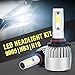 9005/HB3/9145/H10 LED Headlight Bulbs, ONEWELL 60W 6000K 6000LM Extremely Bright Xenon White-Advanced COB Chips High Beam/Fog Light Bulbs Conversion Kit, 2-YEAR WARRANTY(Pack of 2)