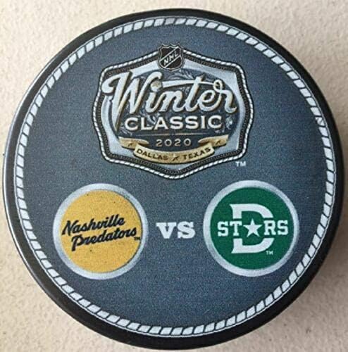 Amazon Com 2020 Winter Classic Dueling Teams Puck Featuring