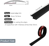 Zayejod 1M Black Carpet Edge Trim Self Adhesive PVC Laminate Floor view 2
