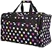 World Traveler Multicolor Pawprint Duffle Carrying Bag - 22-inch