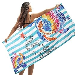 Winthome Beach Towel Thin Quick Fast Dry 35.4" x