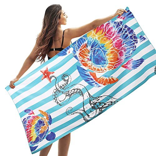 Winthome Beach Towel Thin Quick Fast Dry 35.4" x