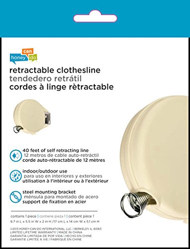 Honey-Can-Do Retractable Clothesline - Image 5