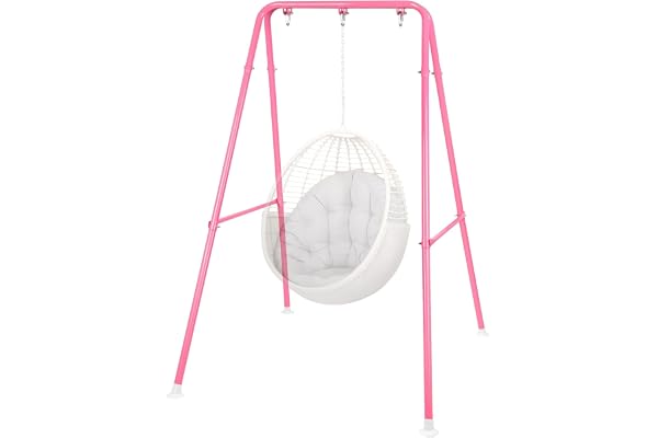 Swing Stand Only, Heavy Duty Hammock Stand, Metal Swing Stand Frame, Max Load 330lbs Portable Hammock Frame for Indoor or Out