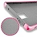Note 4 case, Samcore Hybrid 2 in 1 Dual Layer Rugged Shockproof Case for Samsung Galaxy Note 4 case Cover (Hot Pink/Grey)