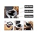 OILP Large Black Cigarette Ashtray With Lid for Outdoor Indoor,Metal Ashtray for Home Office KTV Restaurants Bars Car(Smoking Time)-Black