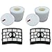 Smartide 2 Pack NV650 NV750 Foam & Filter hepa kit Fits for Shark Navigator Lift-Away NV650W, NV651, NV652, NV750REF, NV750W, NV751 & NV752 Vacuums, Part # XFF650