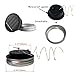 Decorman Solar Mason Jar Lid Lights, 6 Pack 10 LED Waterproof String Fairy Star Firefly Jar Lids Lights for Patio Garden Yard Lawn Party Wedding Christmas Decoration(Jars & Hangers Not Included)