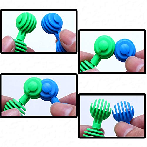 4 Puzzle+STEM+Toys+Brain+Educational+Alternative+Blocks+Safe