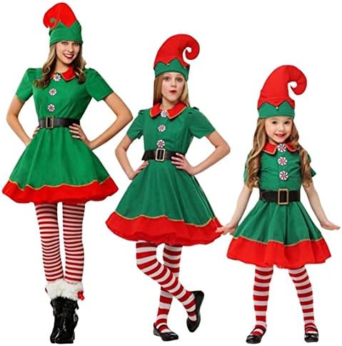 Zollzirr Festival Adult and Children Holiday Elf Costume Santa Claus Christmas Suit