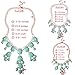 JANE STONE Statement Bubble Beaded Collar Necklace Chunky Jewelry(Fn0508-Yellow)